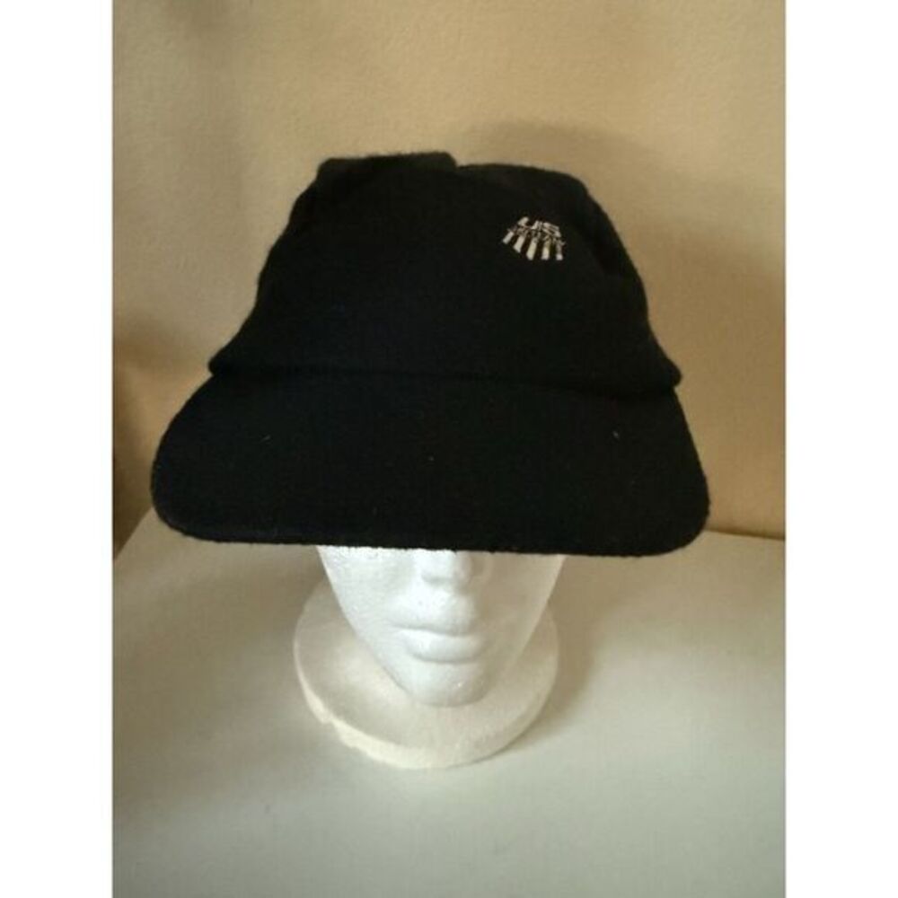 Vintage BULA US Ski Team Trapper Hat One Size Rare USA Olympics Black